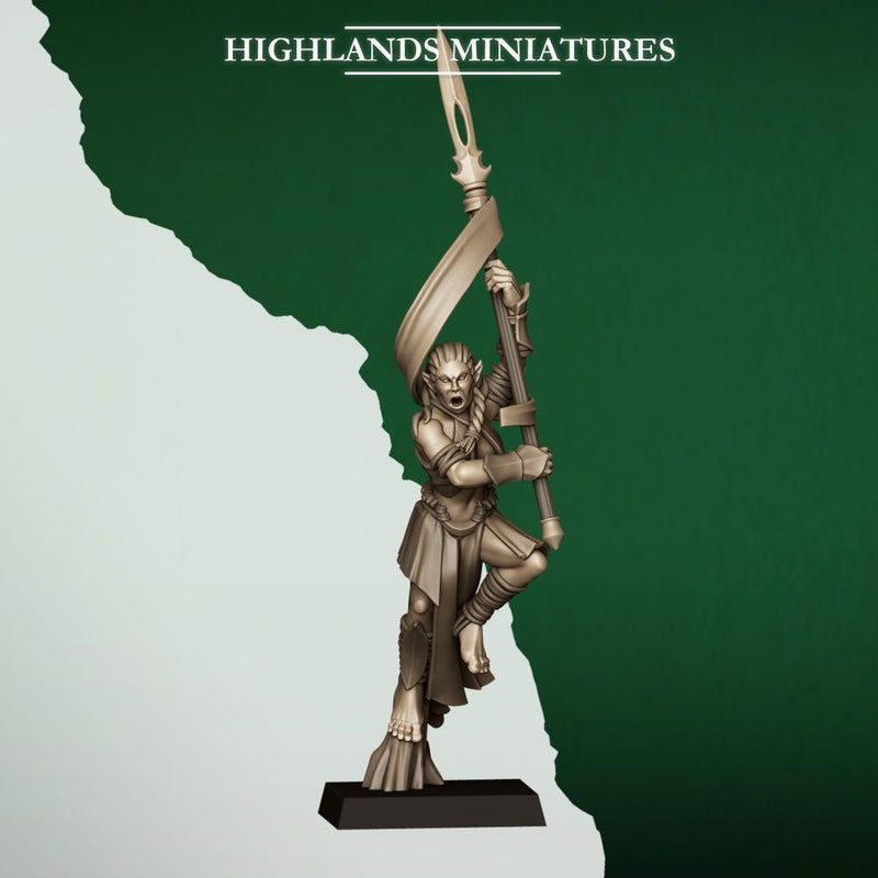 Feral Elf Bladesingers – Highlands Miniatures 3D printed tabletop miniature