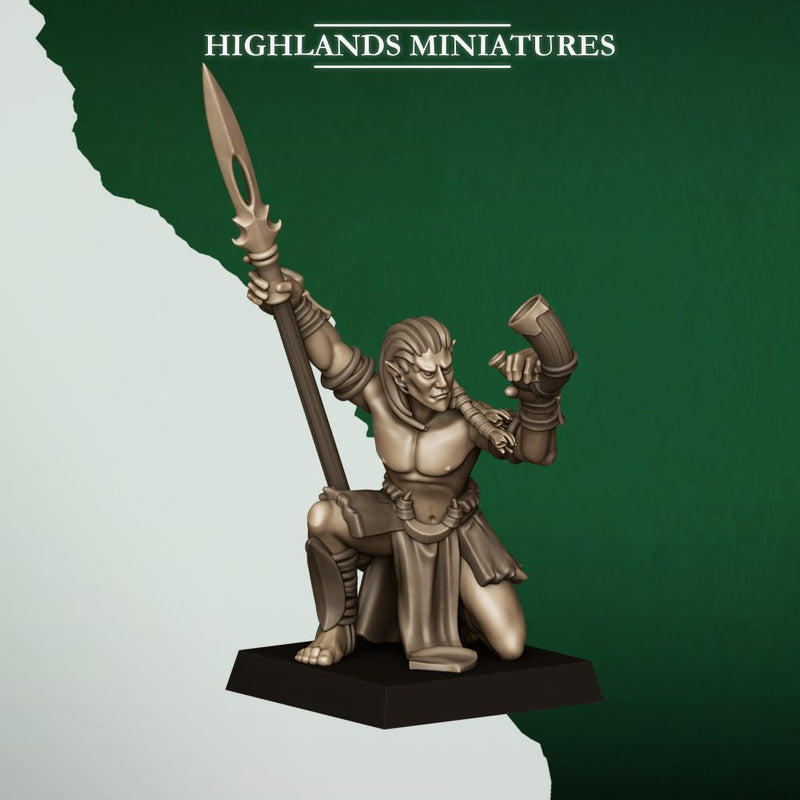 Feral Elf Bladesingers – Highlands Miniatures 3D printed tabletop miniature