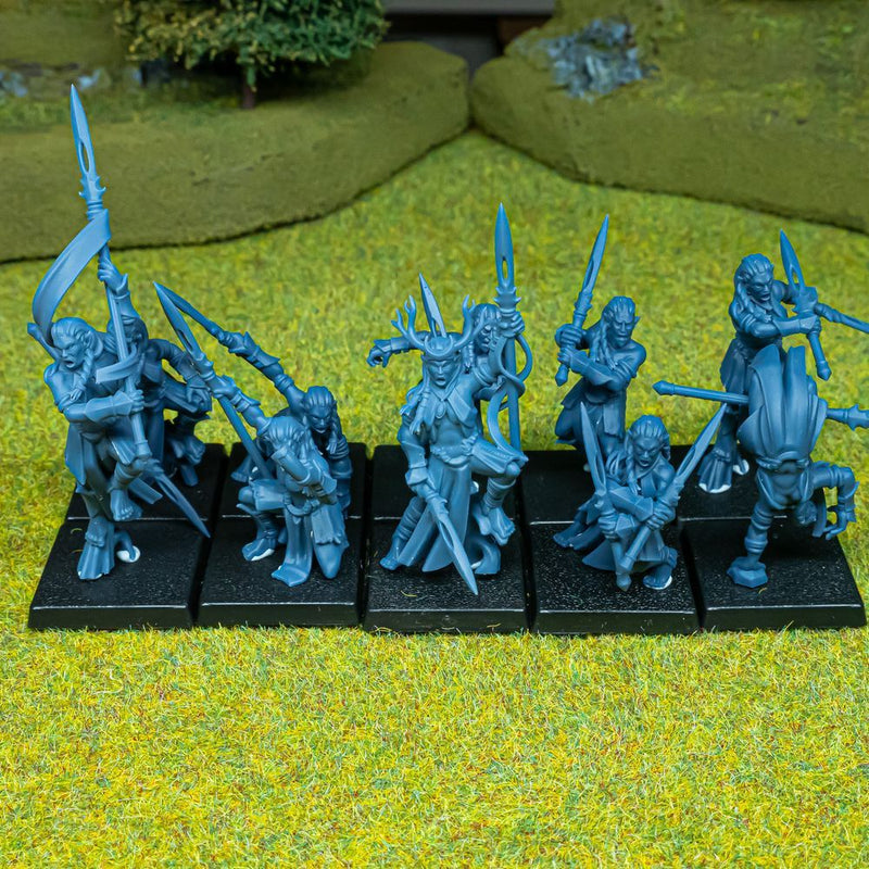 Feral Elf Bladesingers – Highlands Miniatures 3D printed tabletop miniature