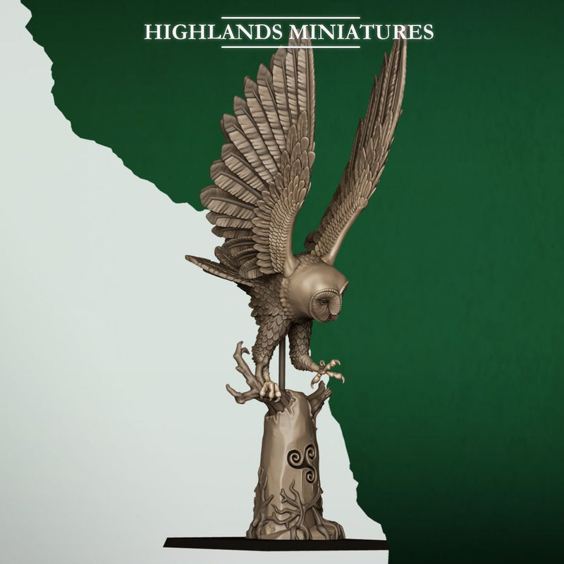 Great Owl Riders – Highlands Miniatures 3D printed tabletop miniature