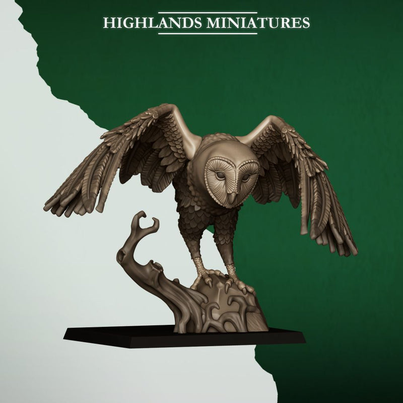 Great Owl Riders – Highlands Miniatures 3D printed tabletop miniature