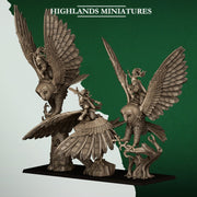 Great Owl Riders – Highlands Miniatures 3D printed tabletop miniature