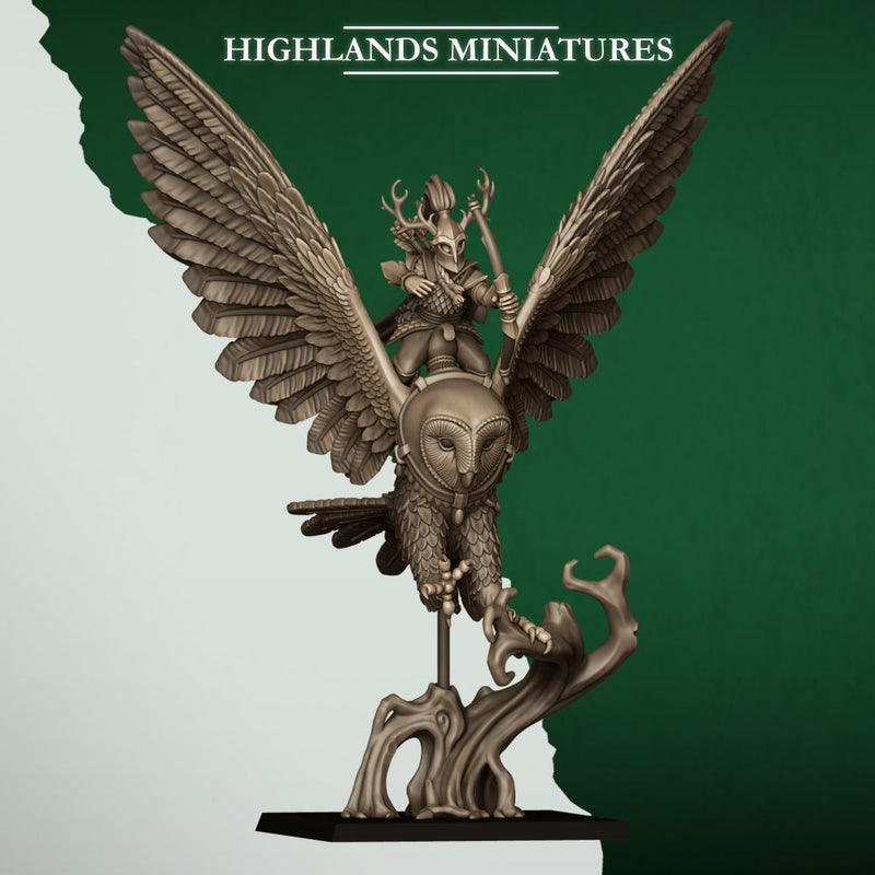 Great Owl Riders – Highlands Miniatures 3D printed tabletop miniature