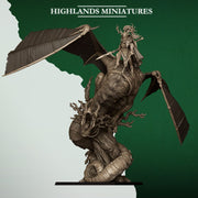 Feral Elf Prince on Dragon – Highlands Miniatures 3D printed tabletop miniature