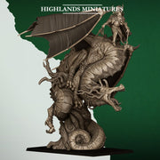 Feral Elf Prince on Dragon – Highlands Miniatures 3D printed tabletop miniature