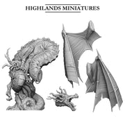 Feral Elf Prince on Dragon – Highlands Miniatures 3D printed tabletop miniature