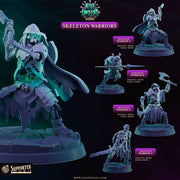 Skeleton Warriors – Cast n Play 3D printed tabletop miniature