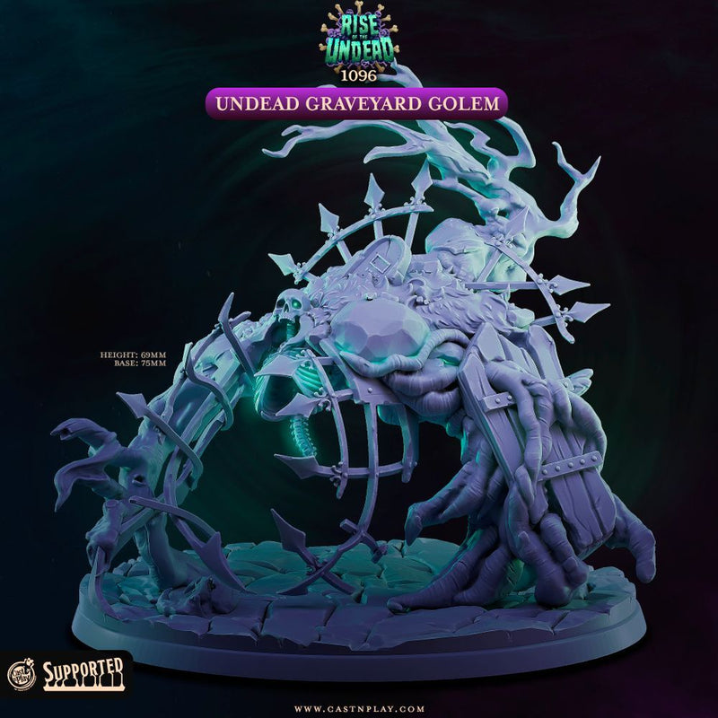 Undead Graveyard Golem – Cast n Play 3D printed tabletop miniature