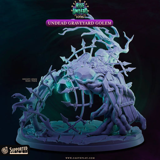 Undead Graveyard Golem – Cast n Play 3D printed tabletop miniature