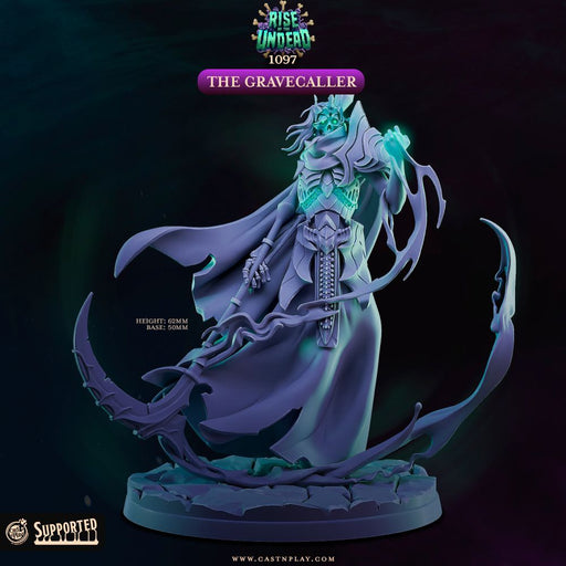 The Gravecaller – Cast n Play 3D printed tabletop miniature