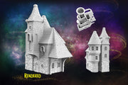 The Four Mage Manor - Magic and Mages set - Medieval Tabletop Terrain for your DnD/Pathfinder/TTRPG and Wargaming setup!