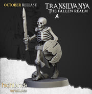 Skeleton Warrior Set - Highland Miniature | DnD | Undead | melee | 32mm | Pathfinder | Graveyard | TTRPG | Wargaming | Frostgrave