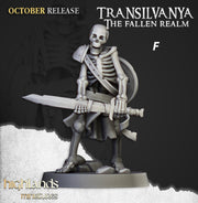 Skeleton Warrior Set - Highland Miniature | DnD | Undead | melee | 32mm | Pathfinder | Graveyard | TTRPG | Wargaming | Frostgrave