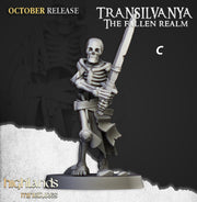 Skeleton Warrior Set - Highland Miniature | DnD | Undead | melee | 32mm | Pathfinder | Graveyard | TTRPG | Wargaming | Frostgrave