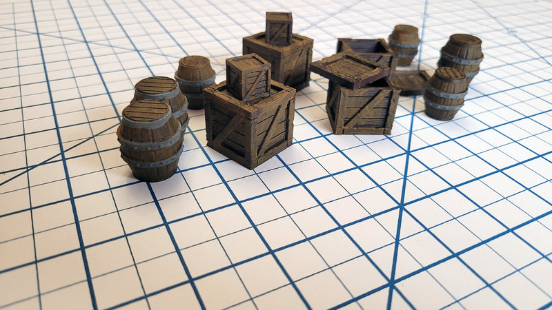 Crates and Barrel Scatter Terrain