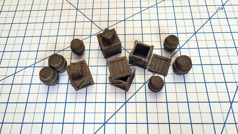 Crates and Barrel Scatter Terrain
