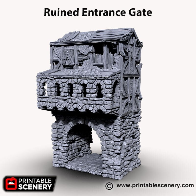 Ruined Gatehouse Entrance Gate