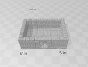 dnd dungeon tiles - 6"x4" Small Room