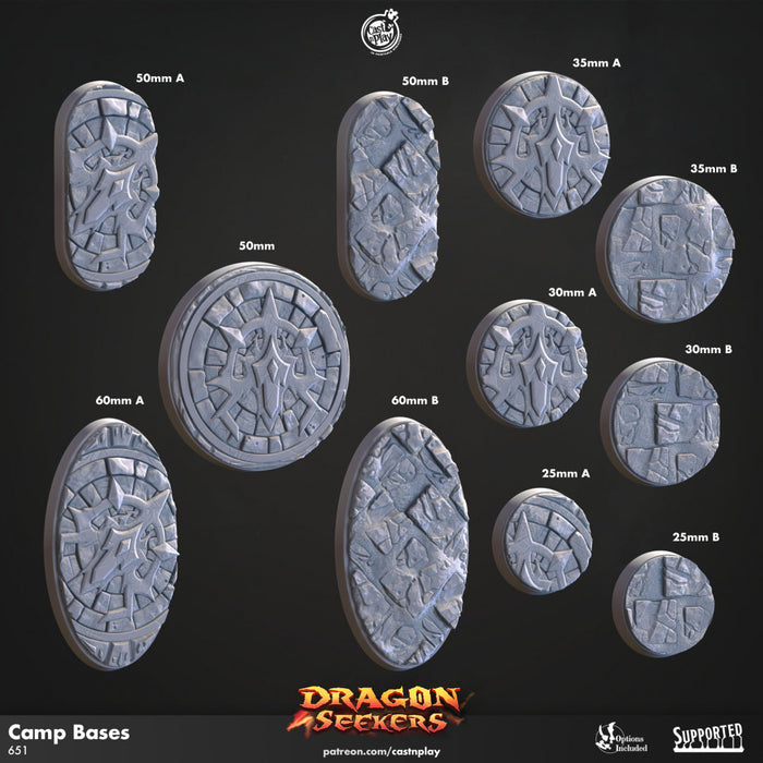 Dragon Seekers Resin Miniature Bases