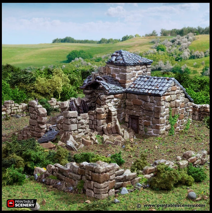 Ruined French Mausoleum