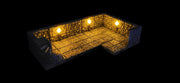 MAGNETIC LED Dungeon Torch Walls - Dungeon Theme