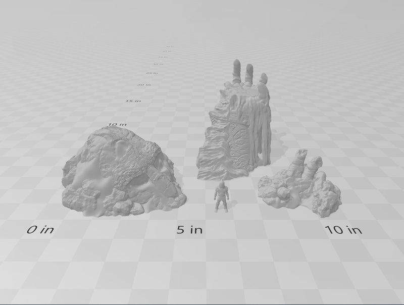 The Warden (buried statue)