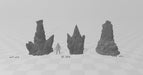 Icy Totems and Rocky Cairn