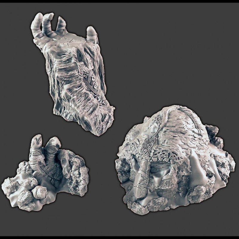 The Warden (buried statue)