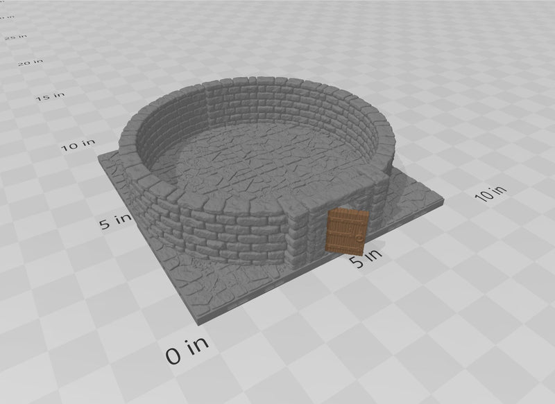 MAGNETIC Dungeon Tiles Large Round Room