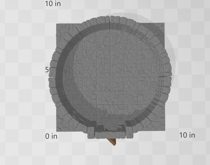 MAGNETIC Dungeon Tiles Large Round Room