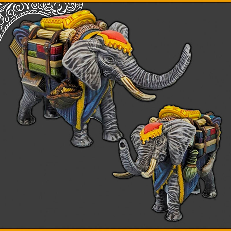 Desert/Arabian Elephants + Howdah