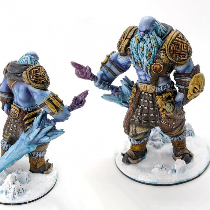 Frost Giants - DND mini - EC3D Wintertide, Winter Miniature | Male and Female | Giant | 5E 2E | Ice | Huge | Snow | Arctic | Pathfinder