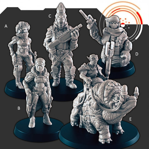 Sci-Fi Bounty Hunters mini set