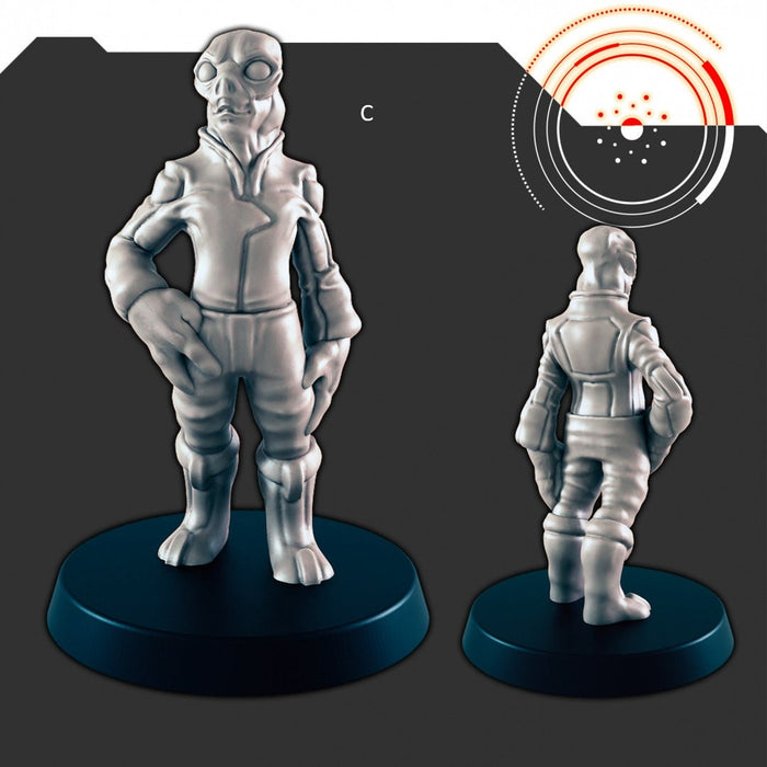 Sci-Fi Alien Civilians mini set