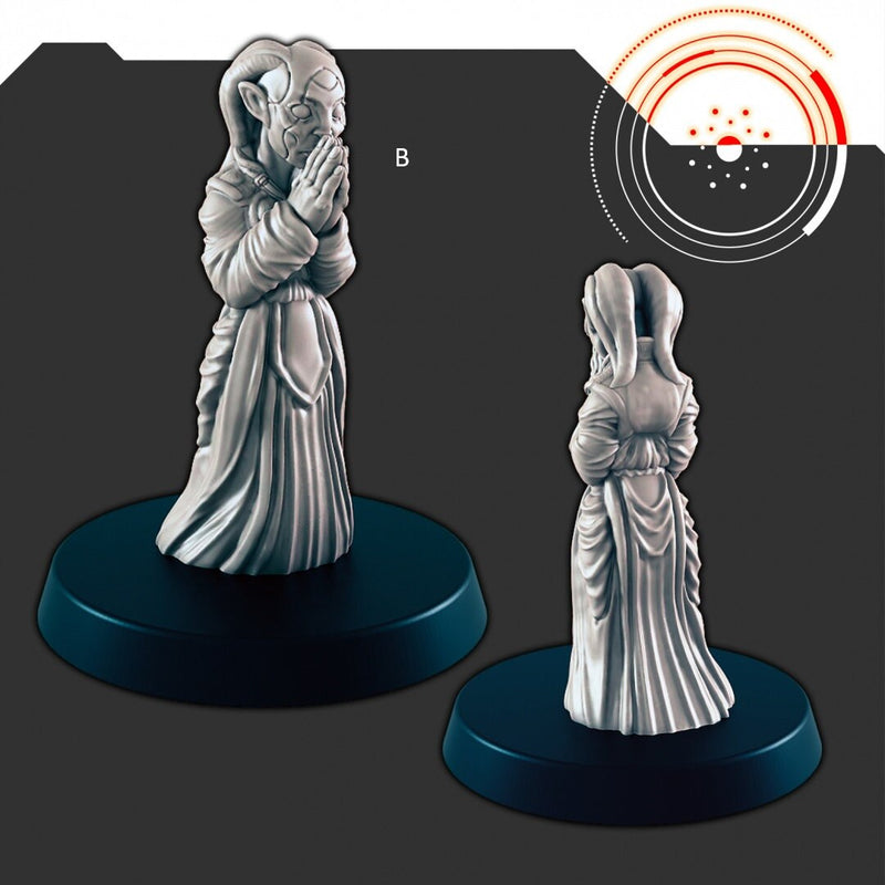 Sci-Fi Religious Alien Zealots mini set