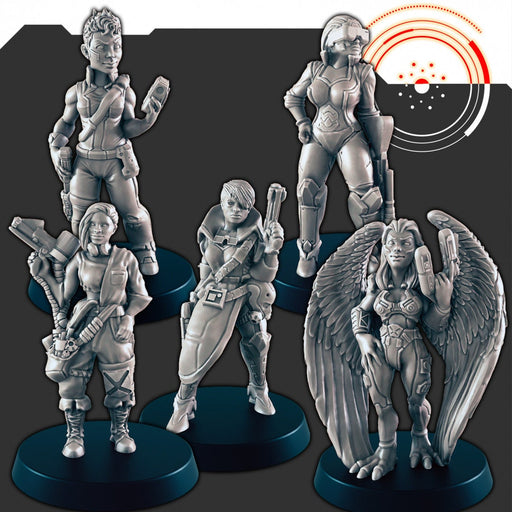 Sci-Fi Badass Ladies mini set