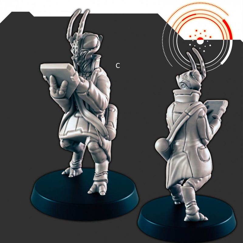 Sci-fi Insectoid Aliens mini set