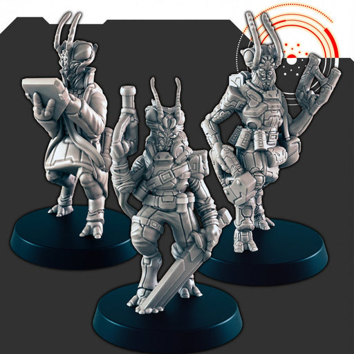 Sci-fi Insectoid Aliens mini set