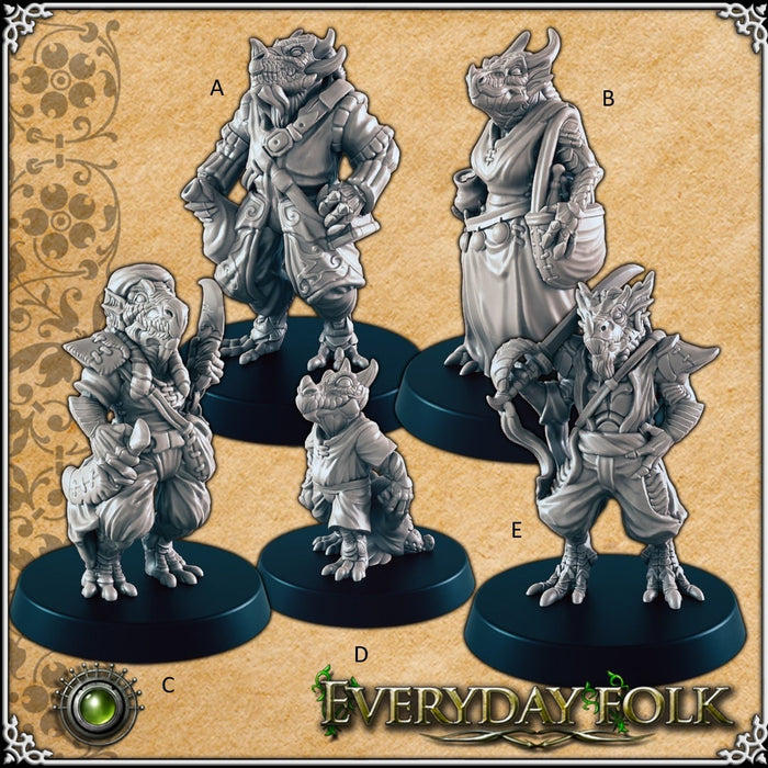 Dragonkin Commoners mini set