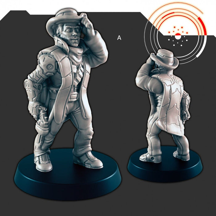 Sci-fi Space Cowboy mini set