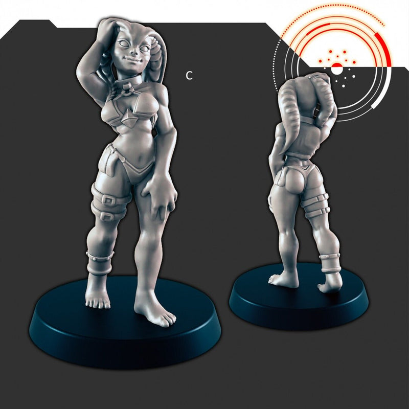 Sci-fi Crime Boss and Dancers mini set