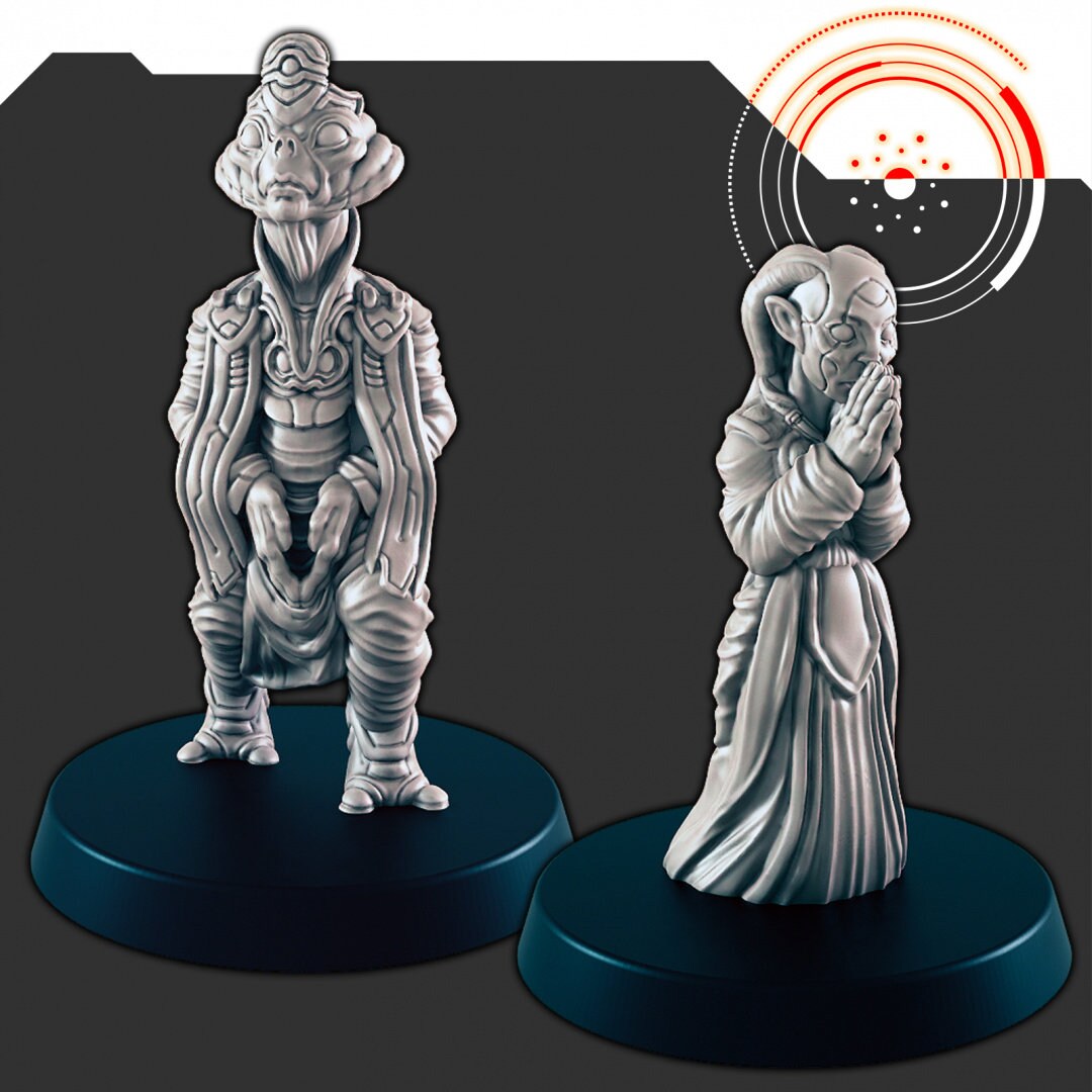 Sci-Fi Religious Alien Zealots mini set - EC3D | Legion | Cyberpunk ...