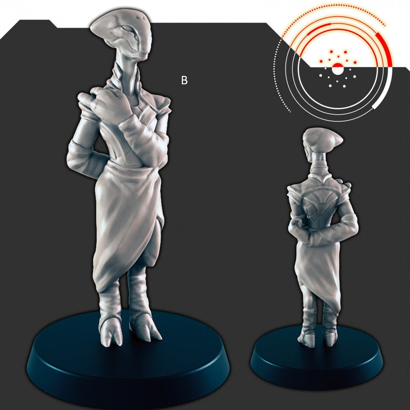 Sci-Fi Alien Delegation mini set