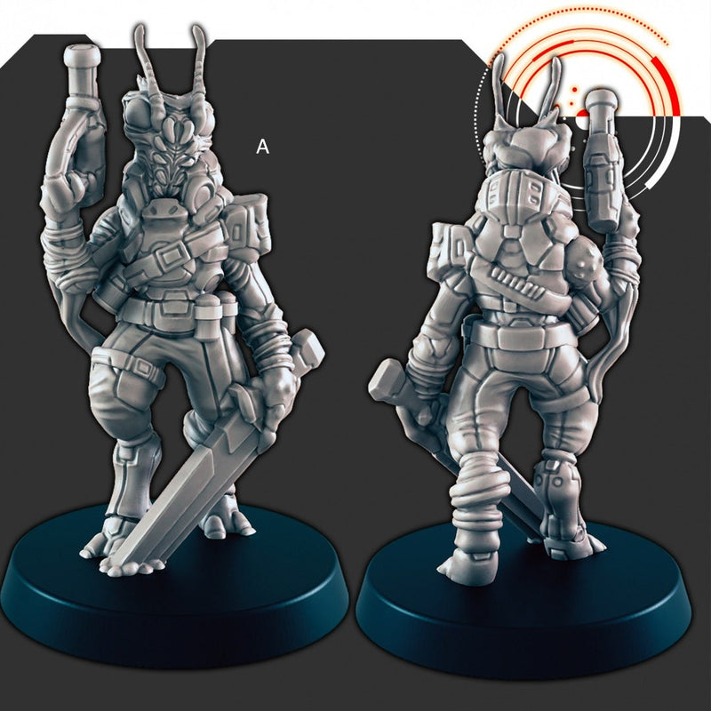 Sci-fi Insectoid Aliens mini set