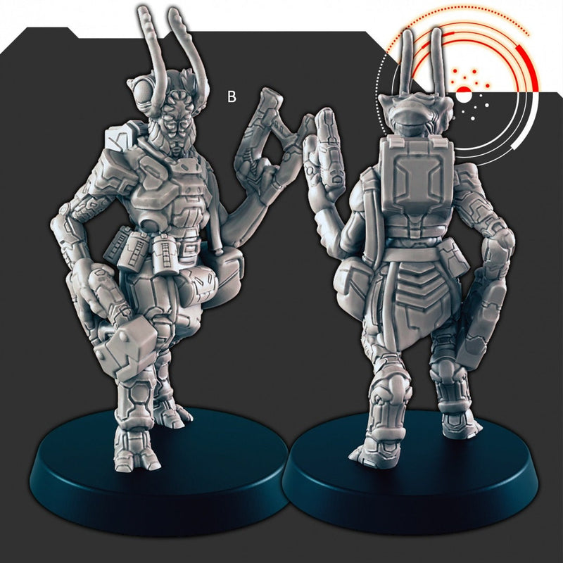 Sci-fi Insectoid Aliens mini set