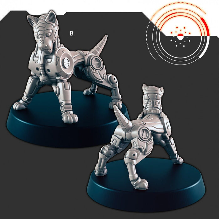 Sci-fi Droid Hunters and Cyber Pooch mini set