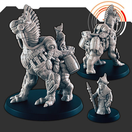 Sci-fi Pack Beast and Alien Scavengers mini set