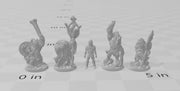 4 Orc Warriors dnd Mini Set