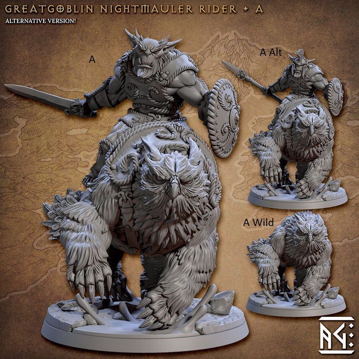 Greatgoblin Owlbear Cavalry Mini Set