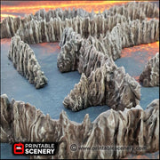 Dark Caverns Modular Wall Pieces